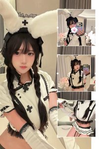 瑠奈ちゃん😘08年混血萝莉（二次元福利姬 身材勾魂 白丝裹腿 修长诱人）乳晕粉嫩 若隐若现 - 月光酒窝